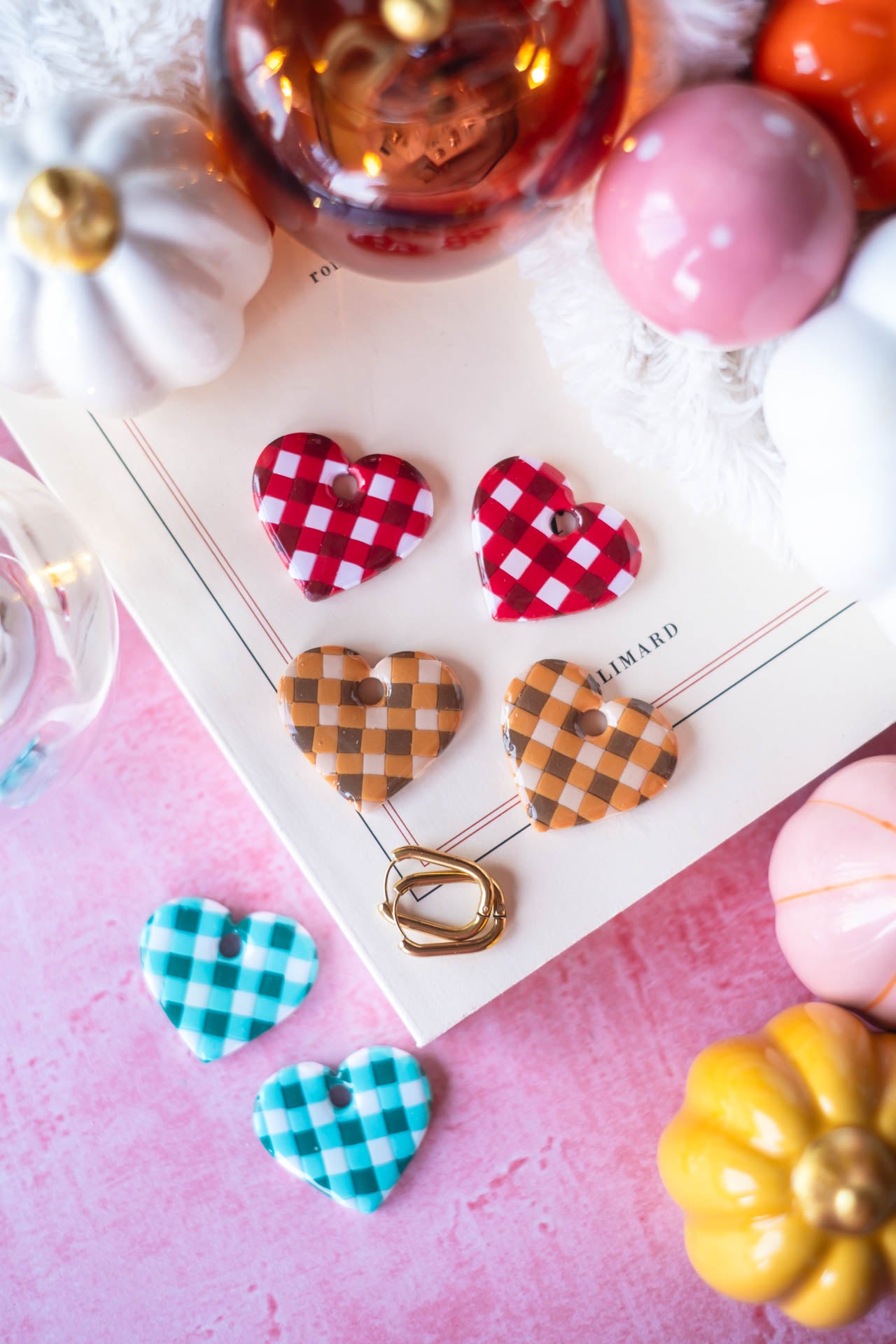 Coeurs Damier